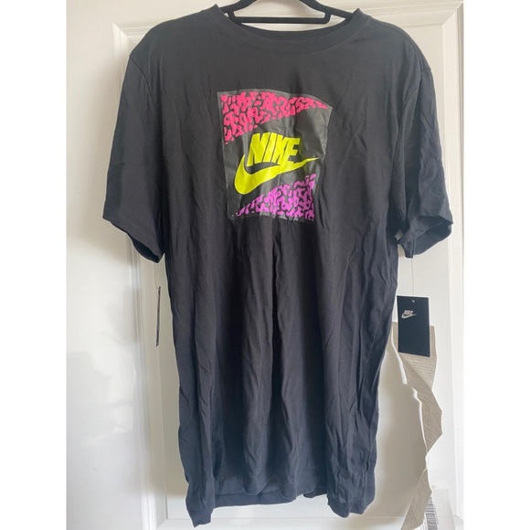 Nike Men’s Neon Black Logo Top XL - Picture 1 of 2